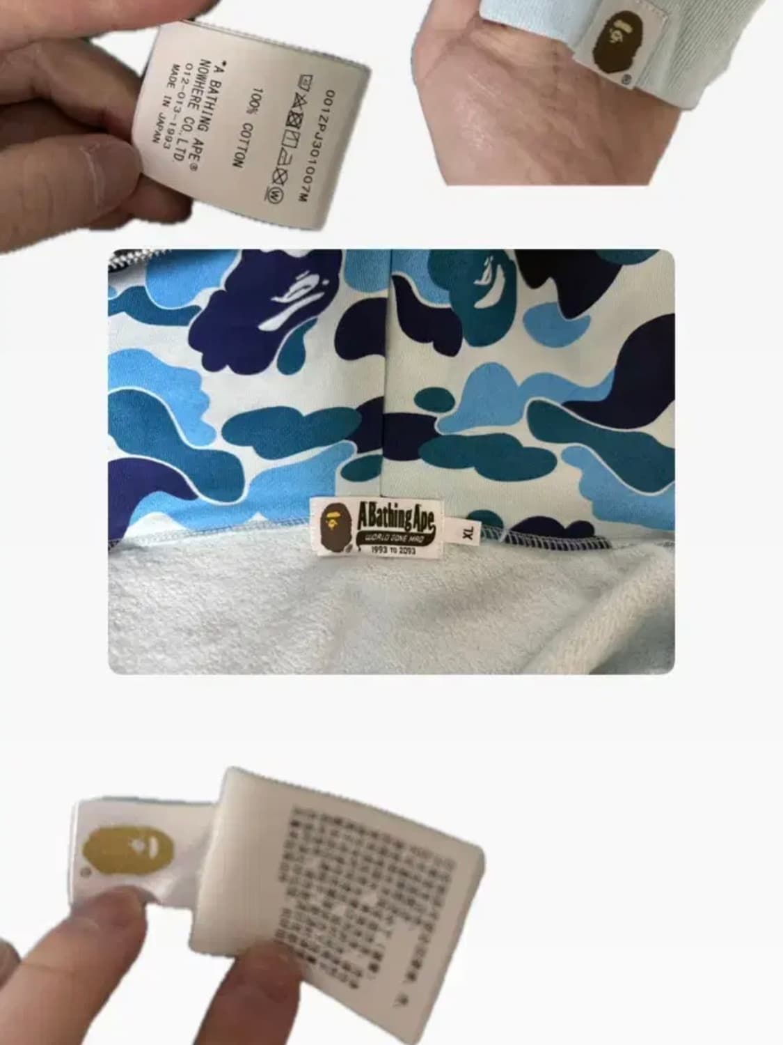 베이프 후드집업 xl 상품이미지4