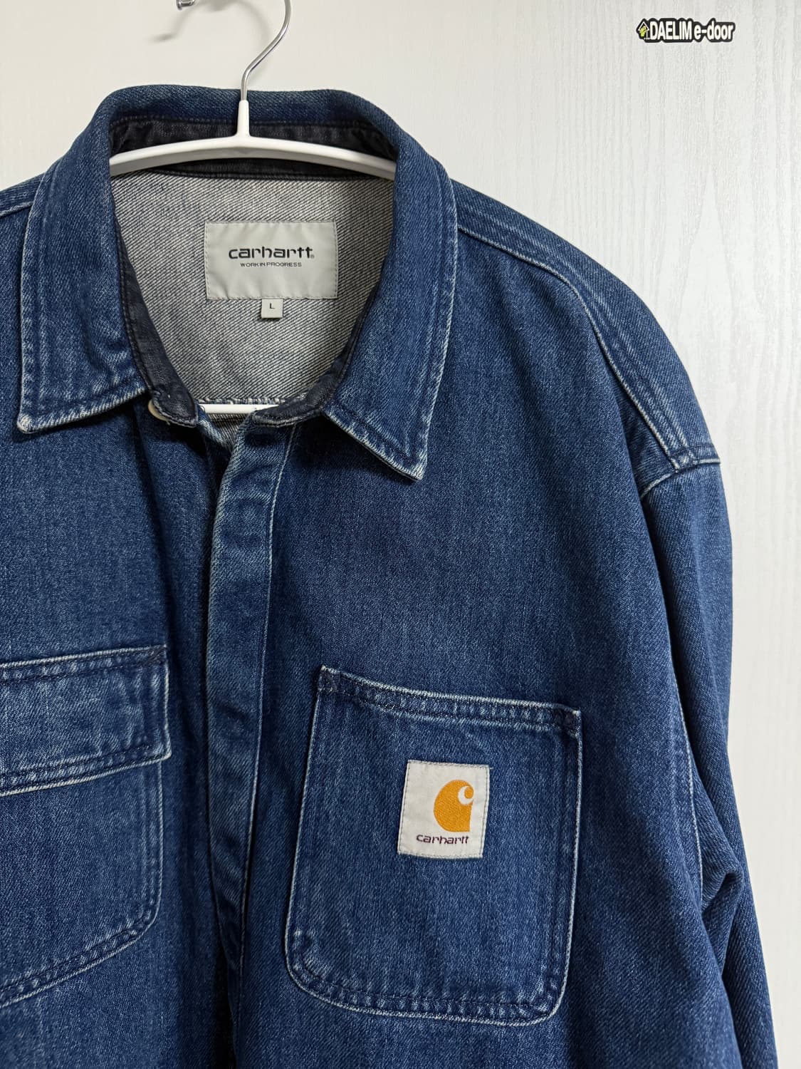 칼하트 wip 데님셔츠자켓 L 상품이미지2