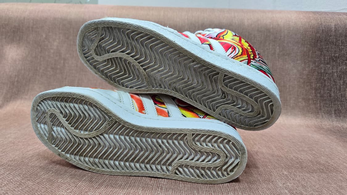 아디다스230- 슈퍼스타 RITA ORA  웨지 업 인솔 드래곤 프린트  상품이미지6