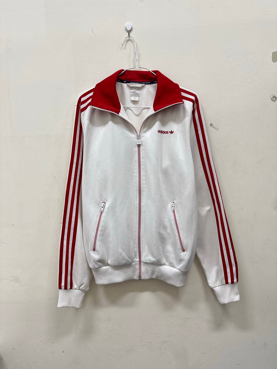 희귀템 아디다스 흰빨 베켄바우어 트랙탑 져지 상품이미지1