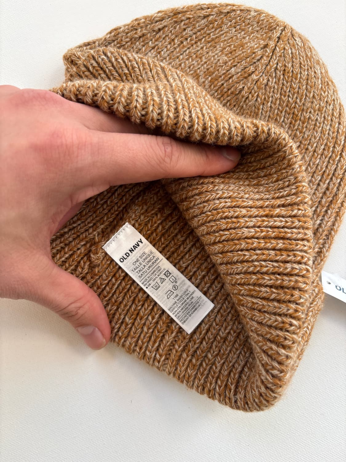 OLD NAVY KNIT CAP (beige) (#005) 상품이미지3