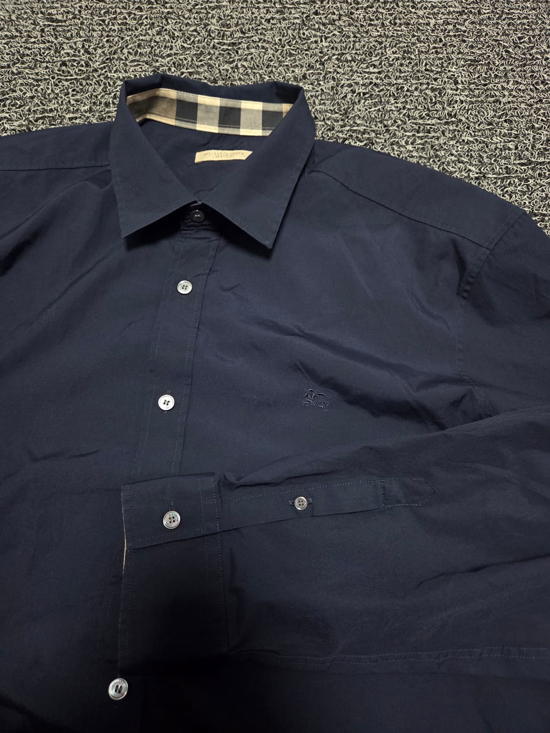 버버리 셔츠/2XL/네이비(5) 상품이미지3