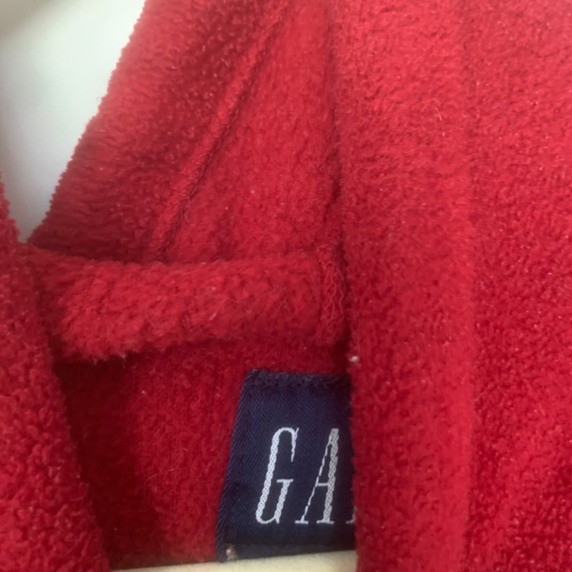 갭 90‘s 버건디 후드 맨투맨 100 사이즈 상품이미지2