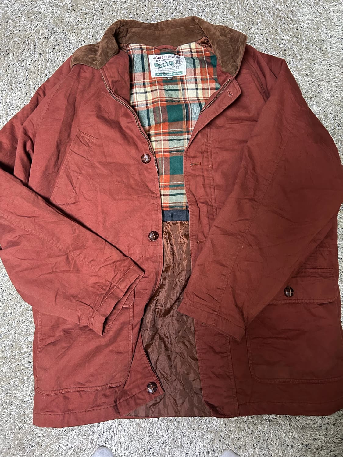 일본판 버건디 헌팅자켓 사이즈 105~110 상품이미지1