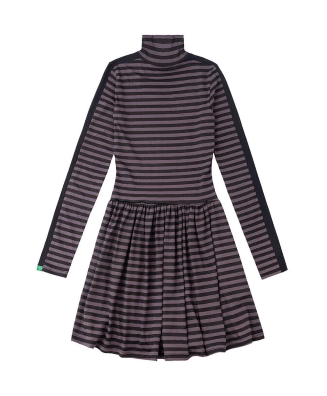 오늘만 무배) 노컨텐츠 스트라이프 터틀넥 원피스 상품이미지1