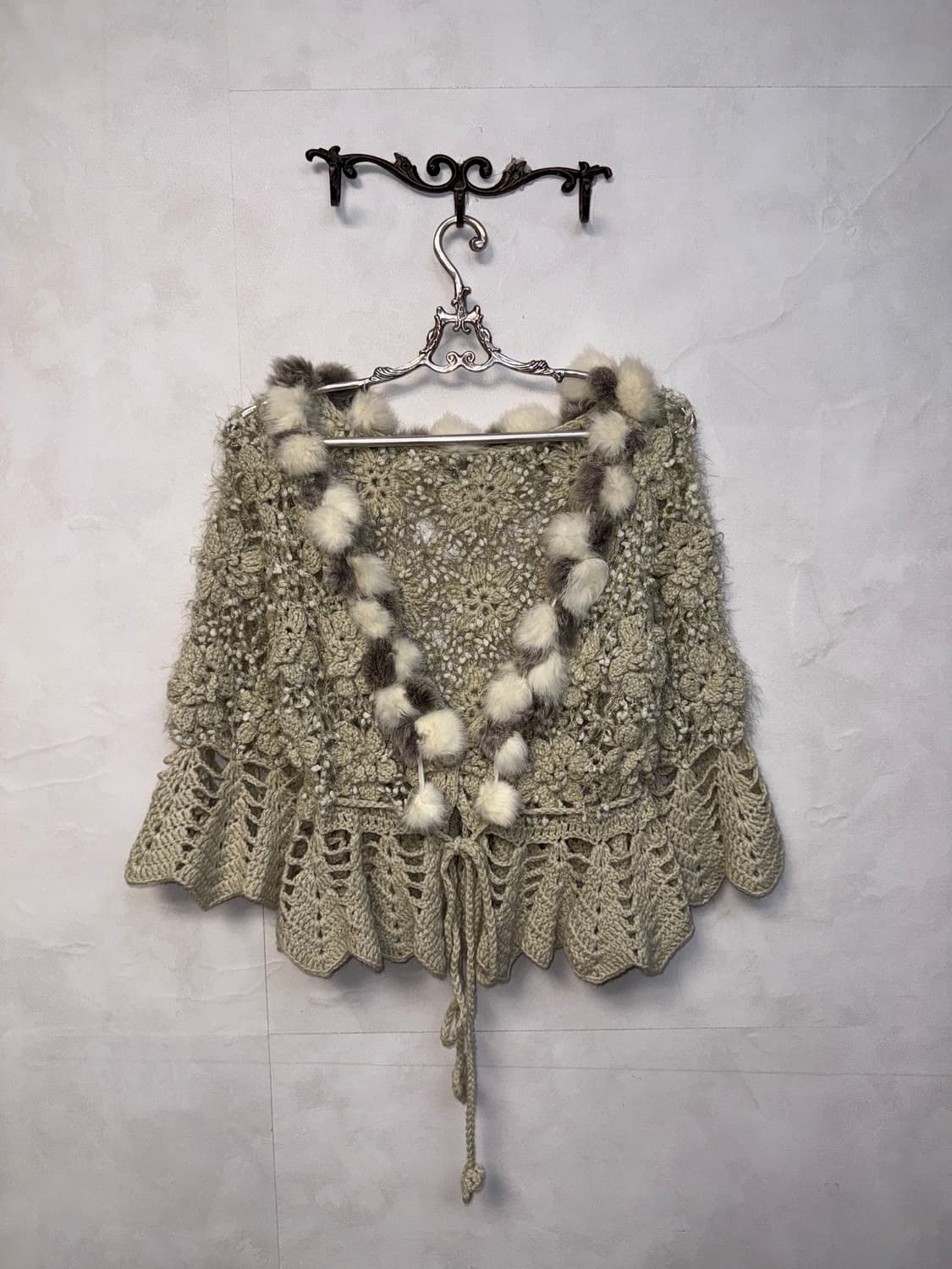 Oatmeal fairy flower crochet fur ball cd 상품이미지1
