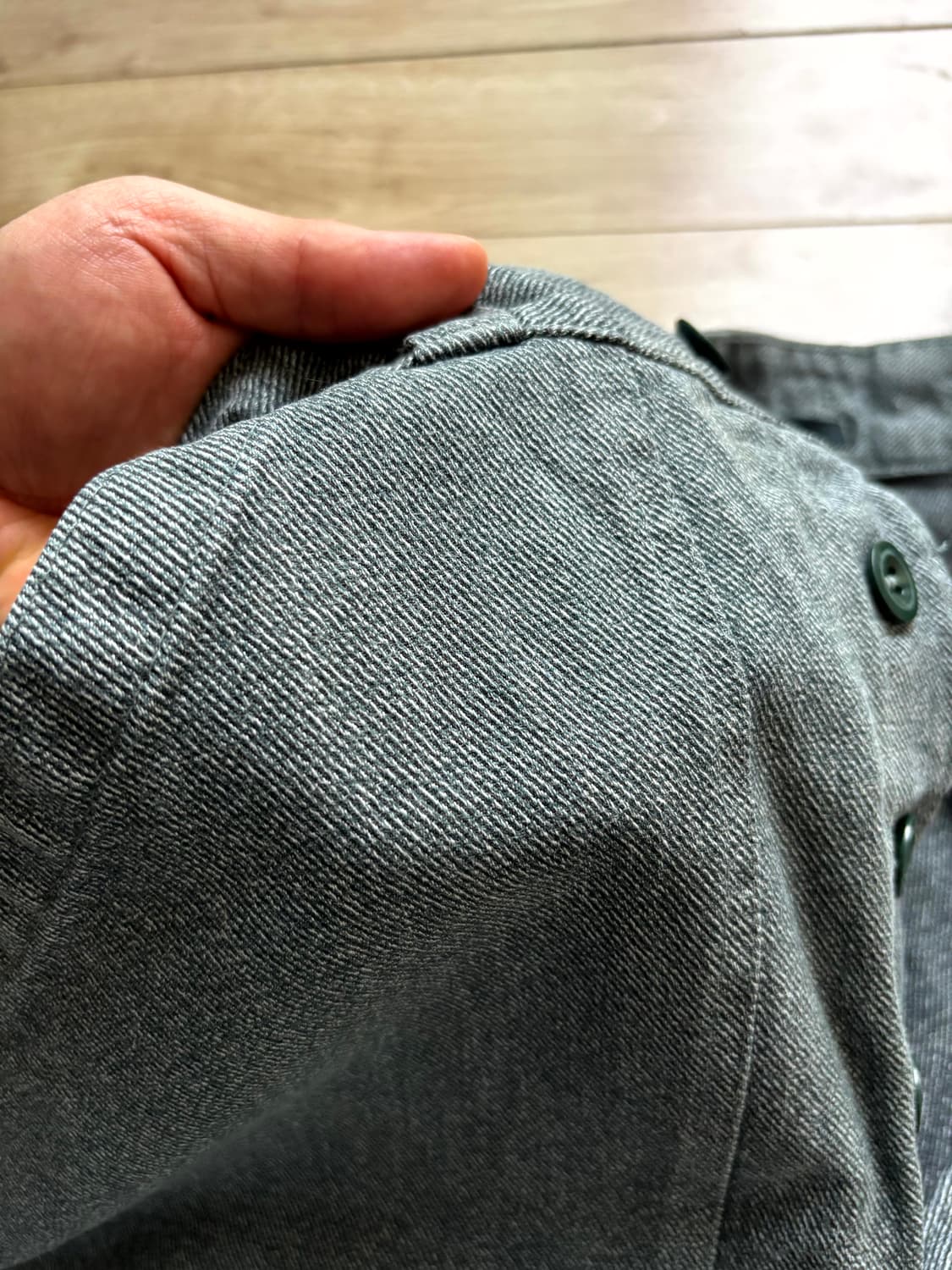 60's 스웨덴 프리즈너 워크 팬츠 32~33" 상품이미지5