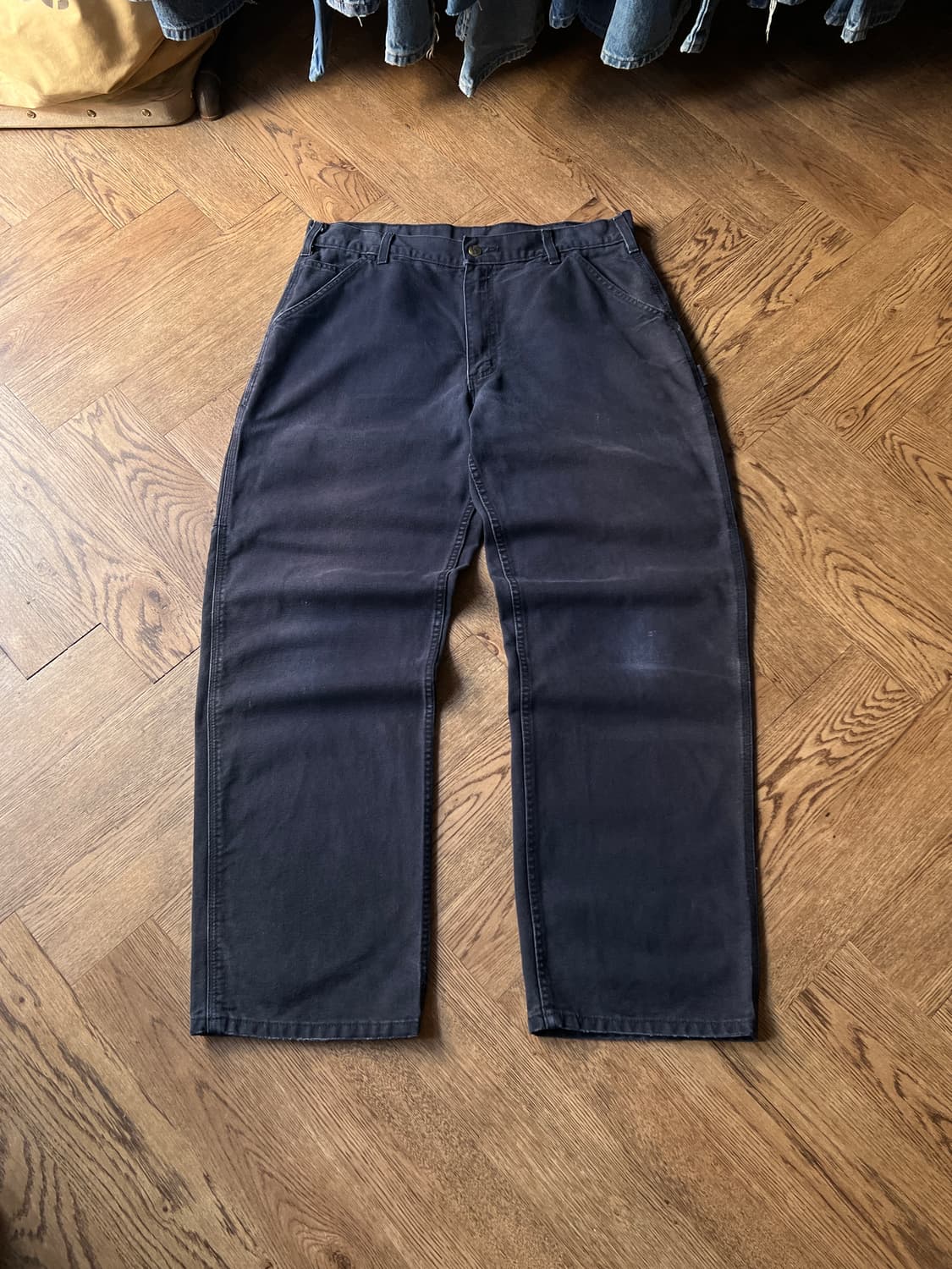 [36]칼하트 USA 미드나잇 네이비 싱글니 워크팬츠 상품이미지2