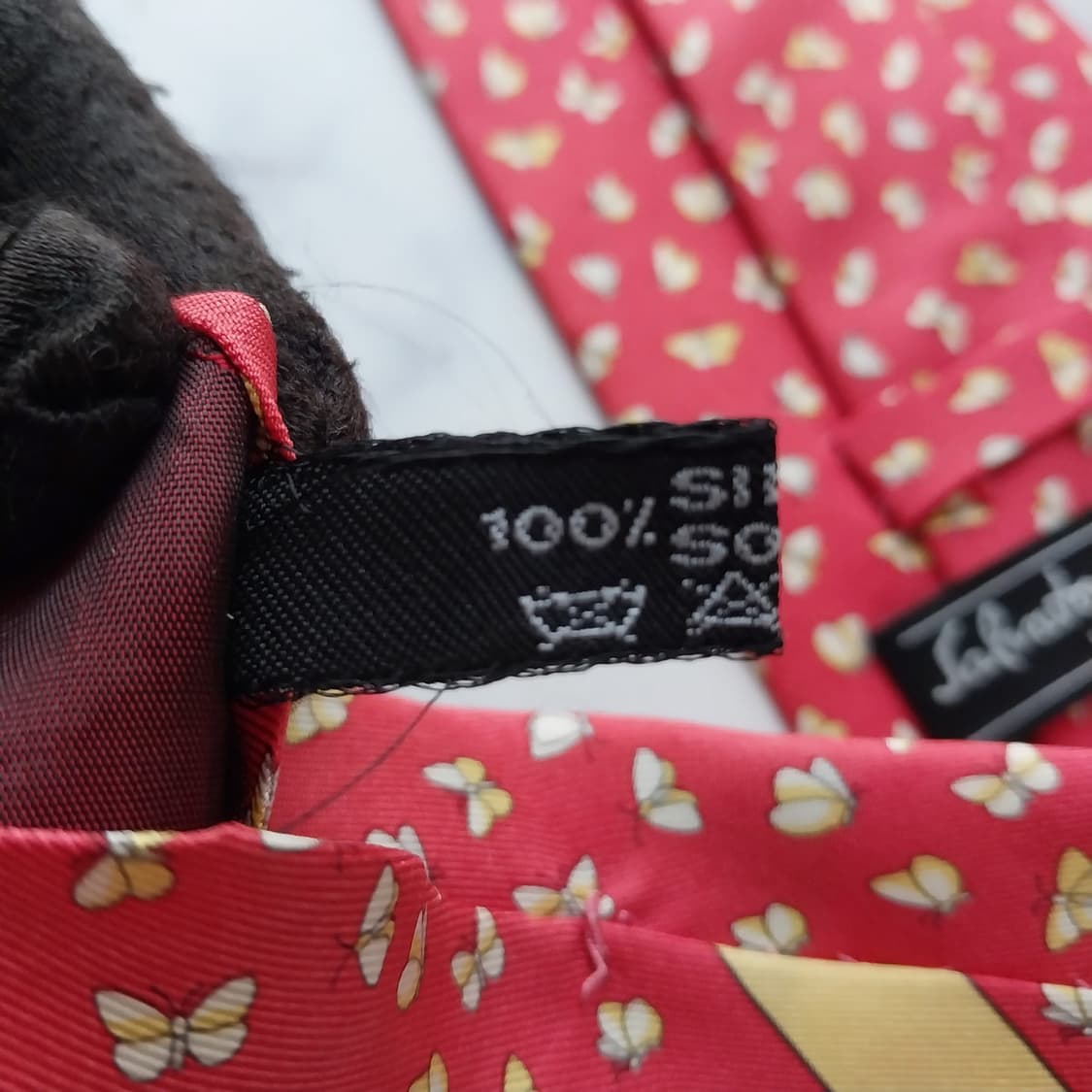 살바토레 페라가모 나비 패턴 넥타이 10.2cm A+~A등급 K2245 상품이미지7