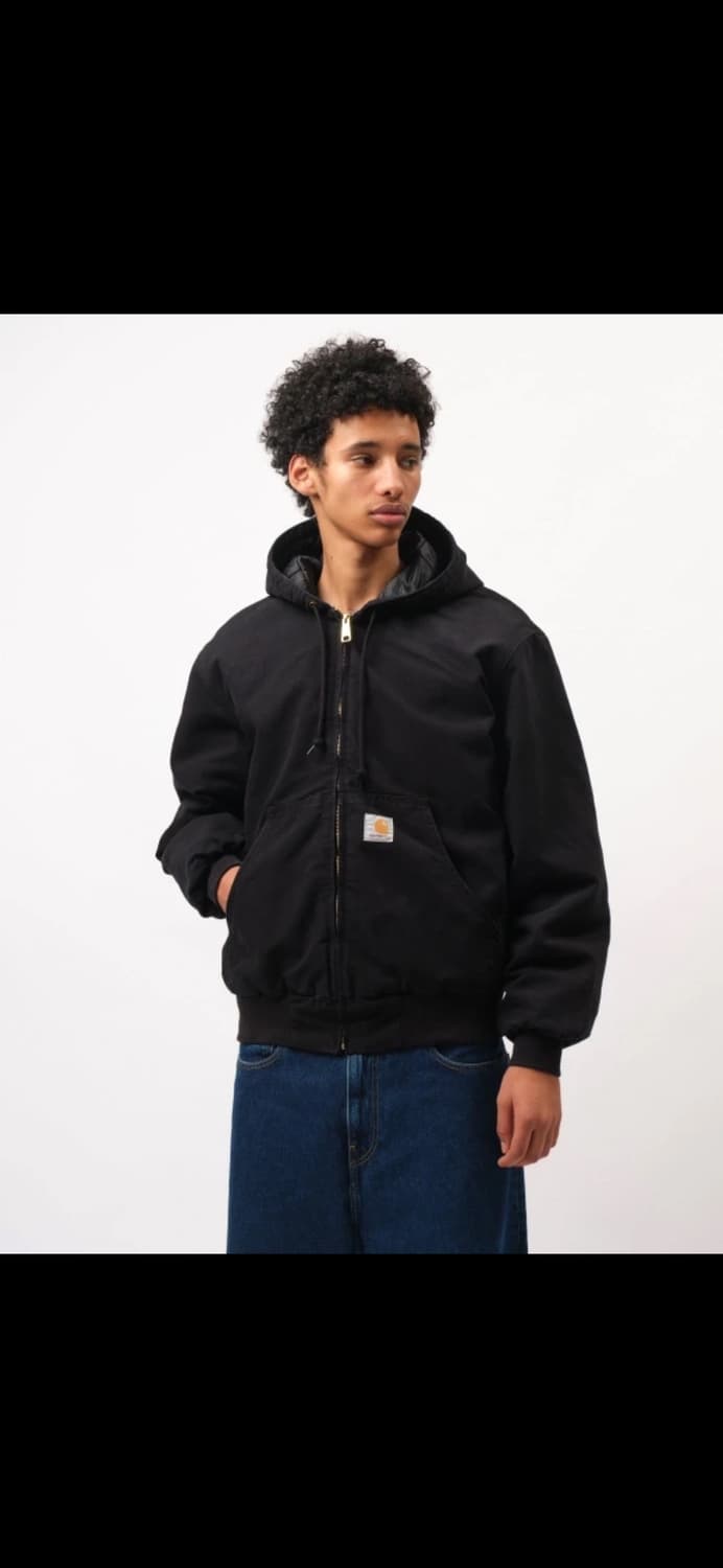 XL) 칼하트 덕 액티브 후드 자켓 블랙 상품이미지6