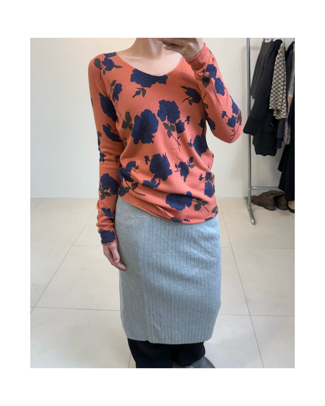 Azul by moussy 플로랄 니트 상품이미지2