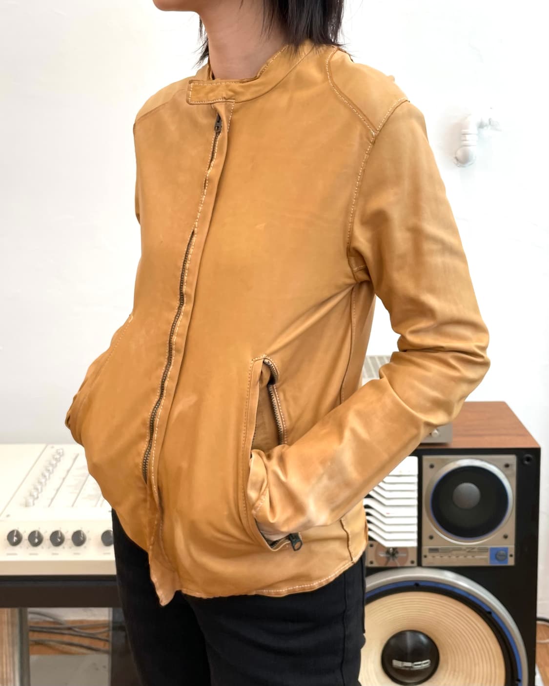 [S] sisii 레더 자켓 상품이미지4