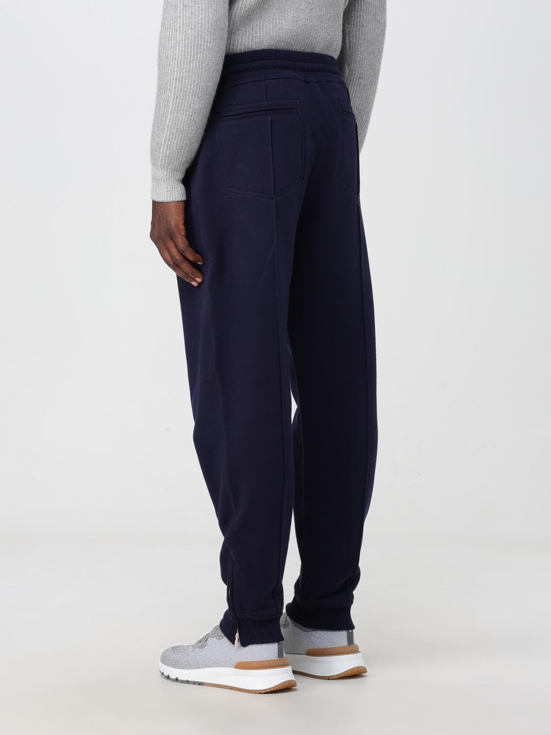 브루넬로 쿠치넬리 캐시미어 리브 트레이닝 조거 팬츠 네이비 L사이즈 상품이미지7