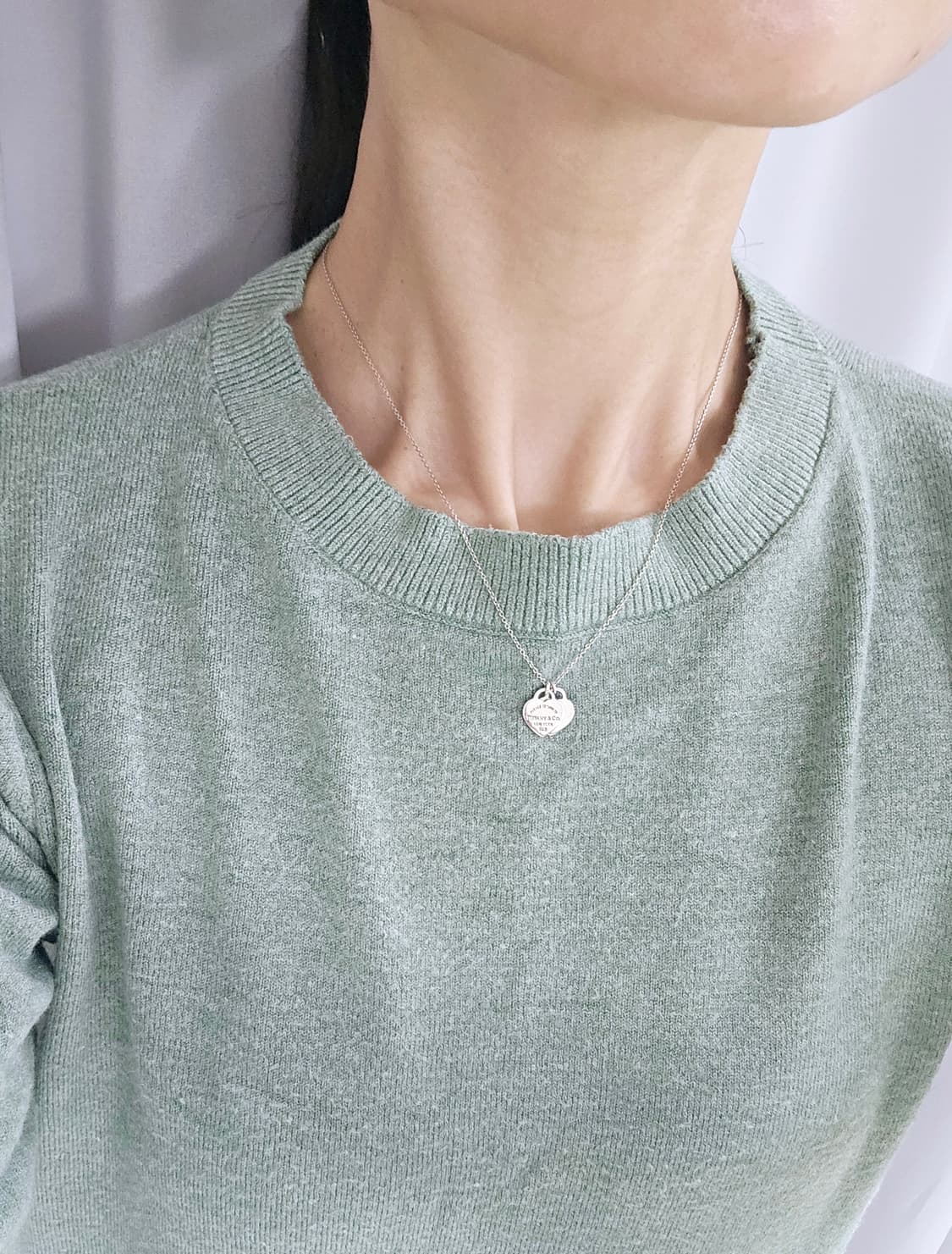 티파니앤코 리턴투 더블하트 미니 실버 목걸이[정품/풀세트] 상품이미지8