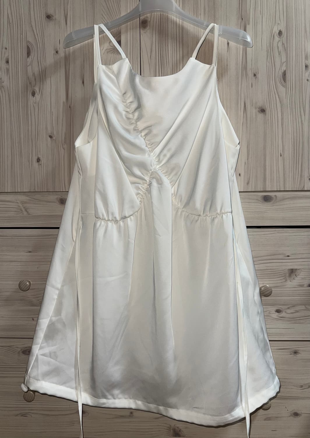 페스토 SHIRRING MIDI TOP WHITE 슬리브리스 블라우스 상품이미지6