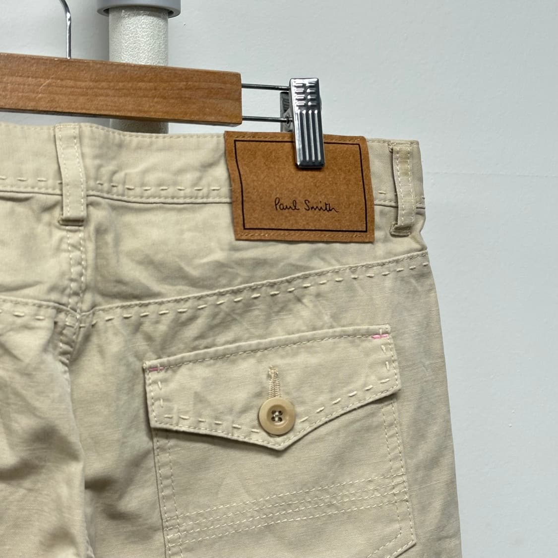 폴스미스 코튼린넨 스티치 로고 팬츠 상품이미지7