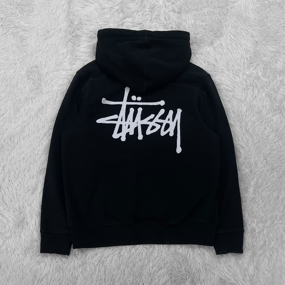 스투시 Stussy 베이직 로고 후드티 블랙 상품이미지3