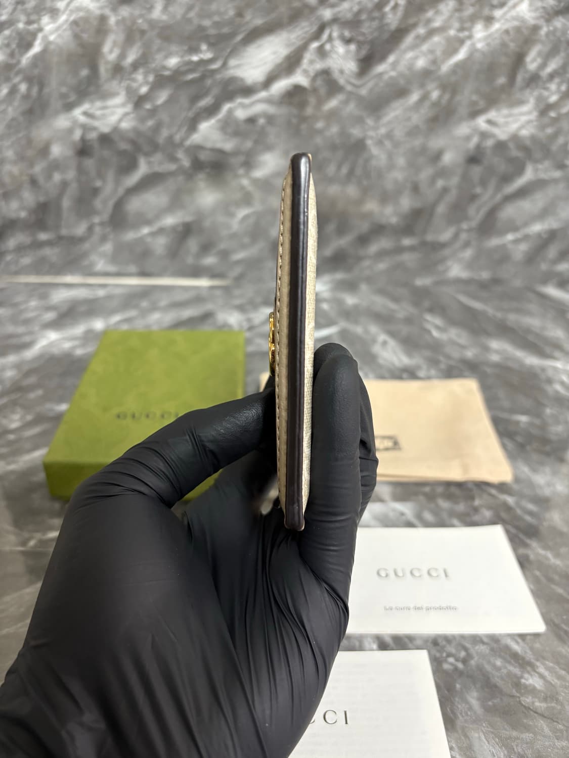 구찌 오피디아 GG 금장로고 카드지갑 상품이미지5