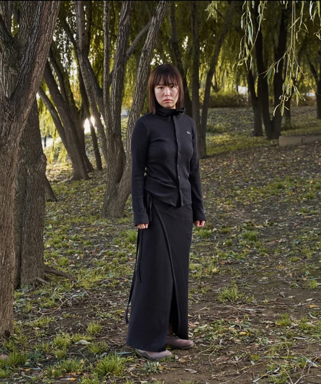 사파리술라 가디건+랩스커트 셋업 상품이미지1