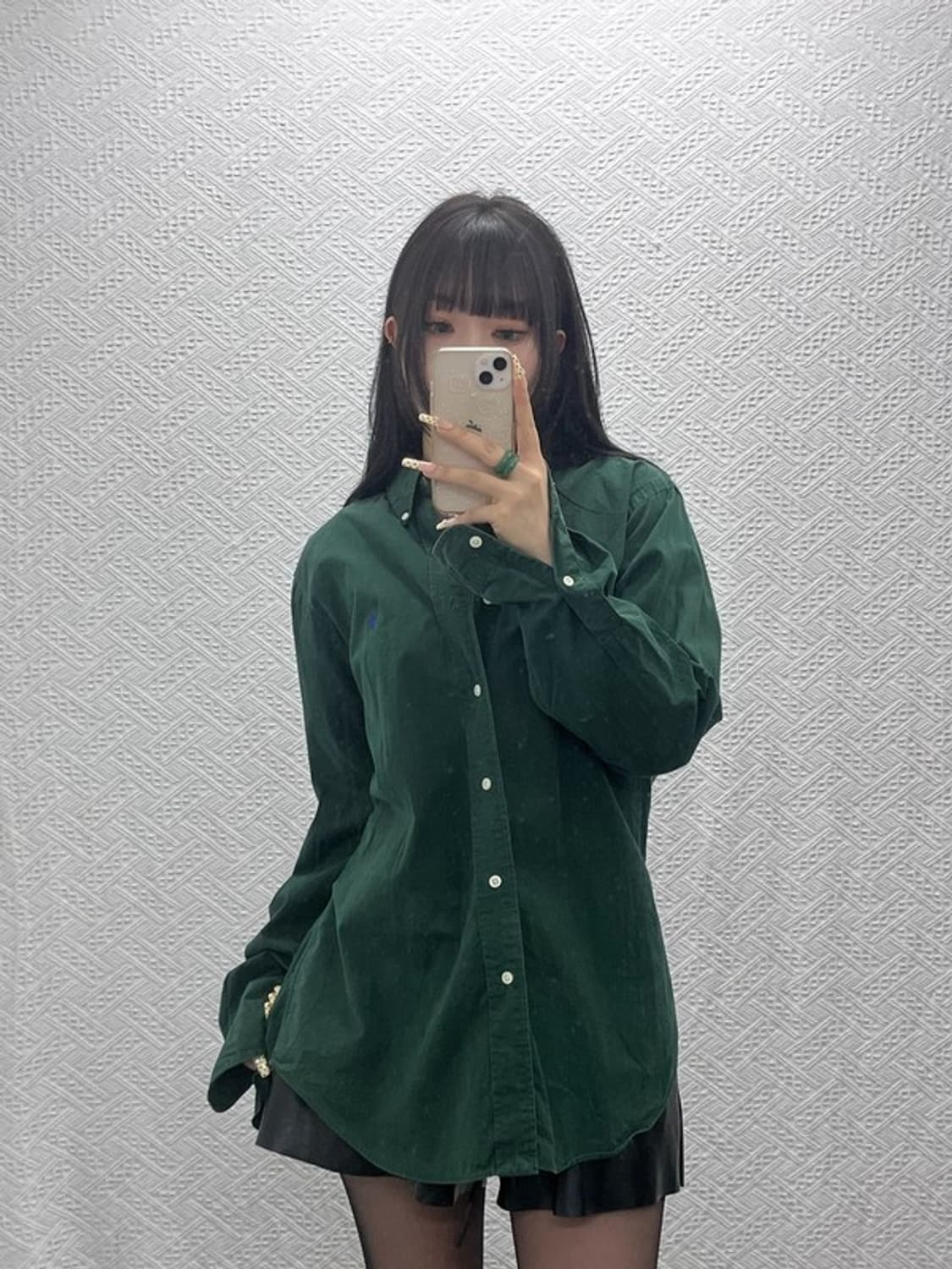 폴로 랄프로렌 레트로 클래식핏 딥그린 셔츠 M C09899 상품이미지1