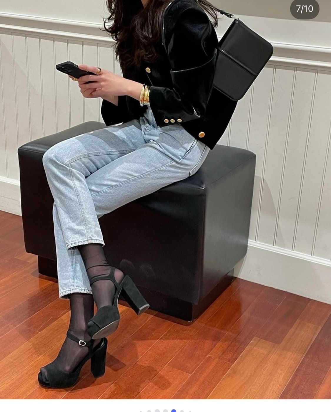 Mud Round Jacket Black 상품이미지3