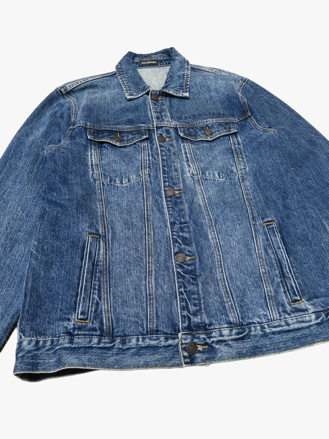 발렌시아가 데님 청자켓 3XL 상품이미지4