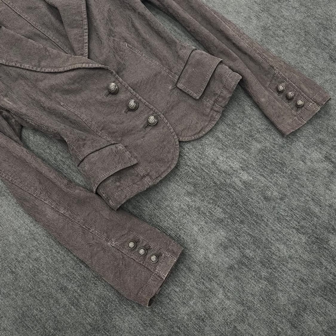 Deepbrown Paisley texture tailer jacket 상품이미지4