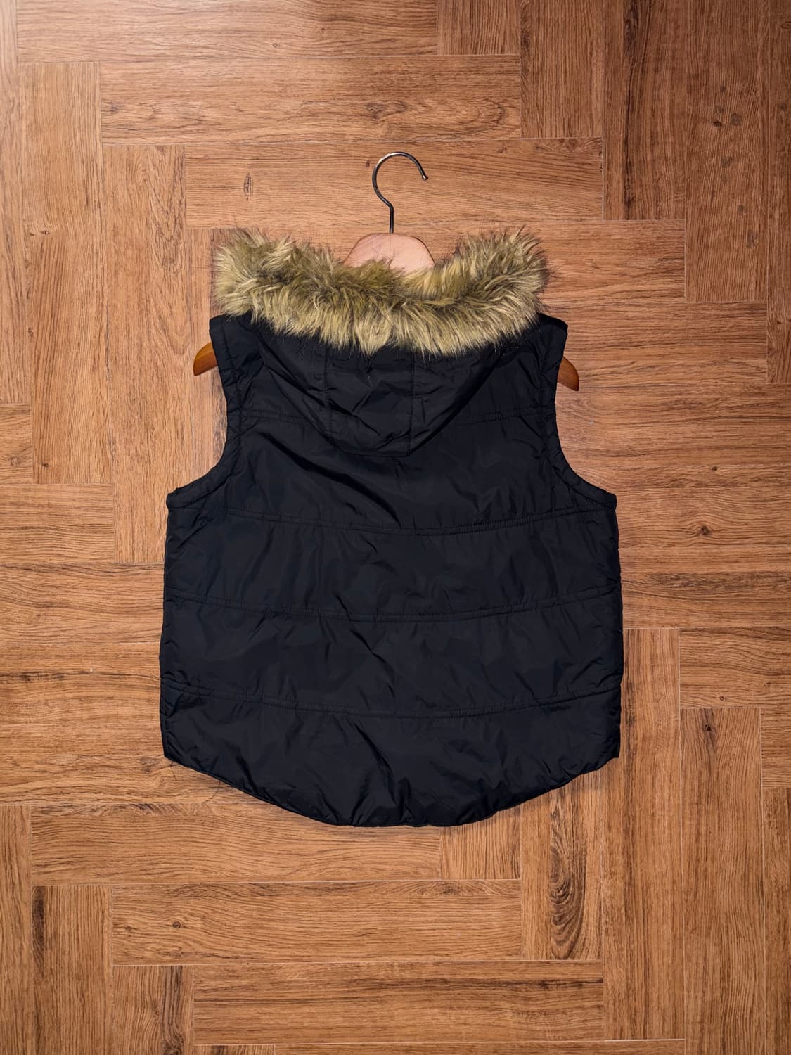 빈티지 퍼 패딩조끼 상품이미지5