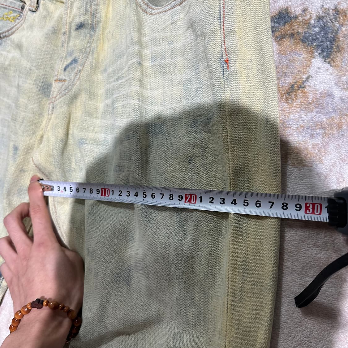 Ed Hardy 타이거 자수 워싱 데님 팬츠 상품이미지9