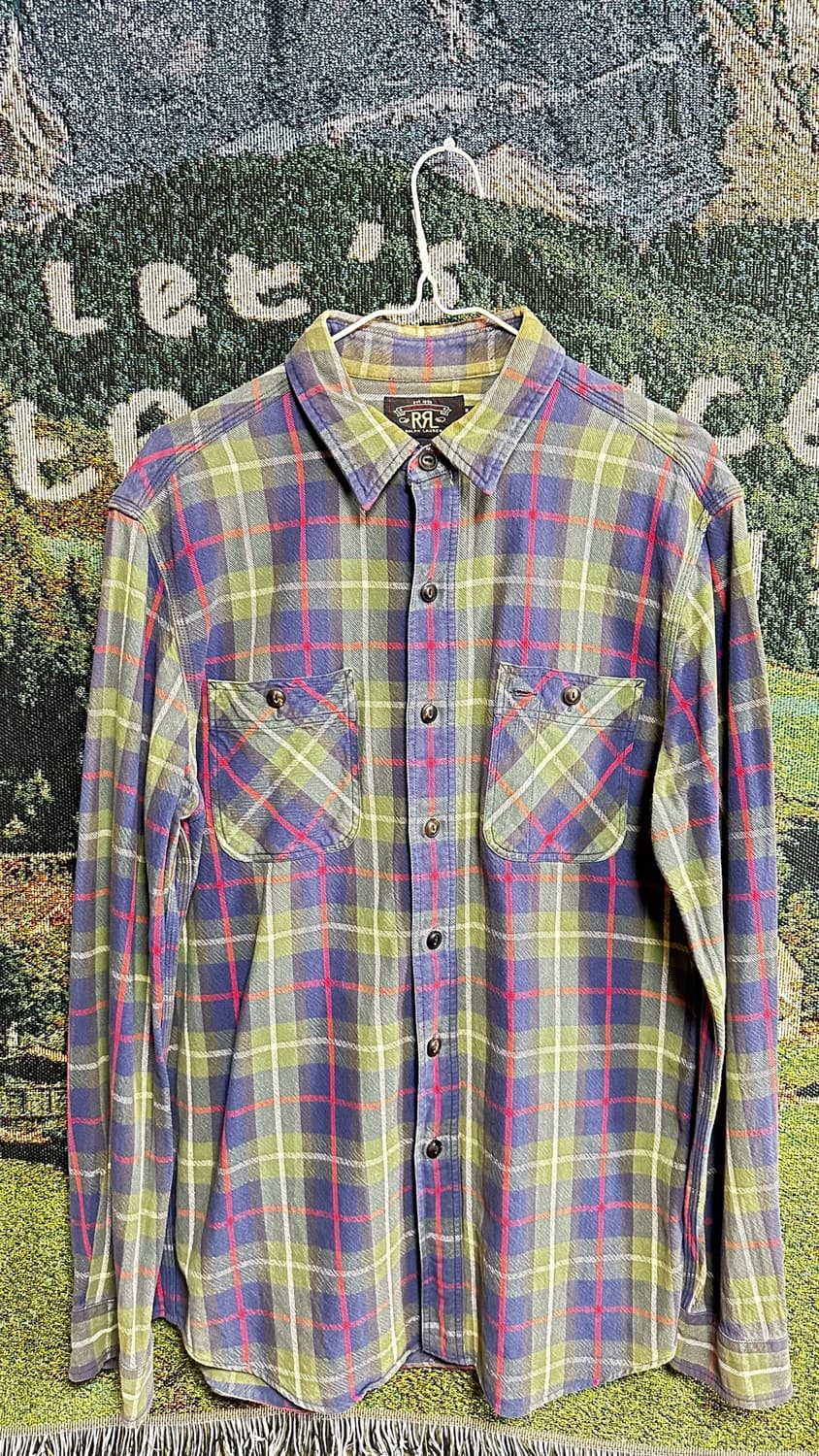 RRL 더블알엘 코튼 체크 셔츠 M 상품이미지1