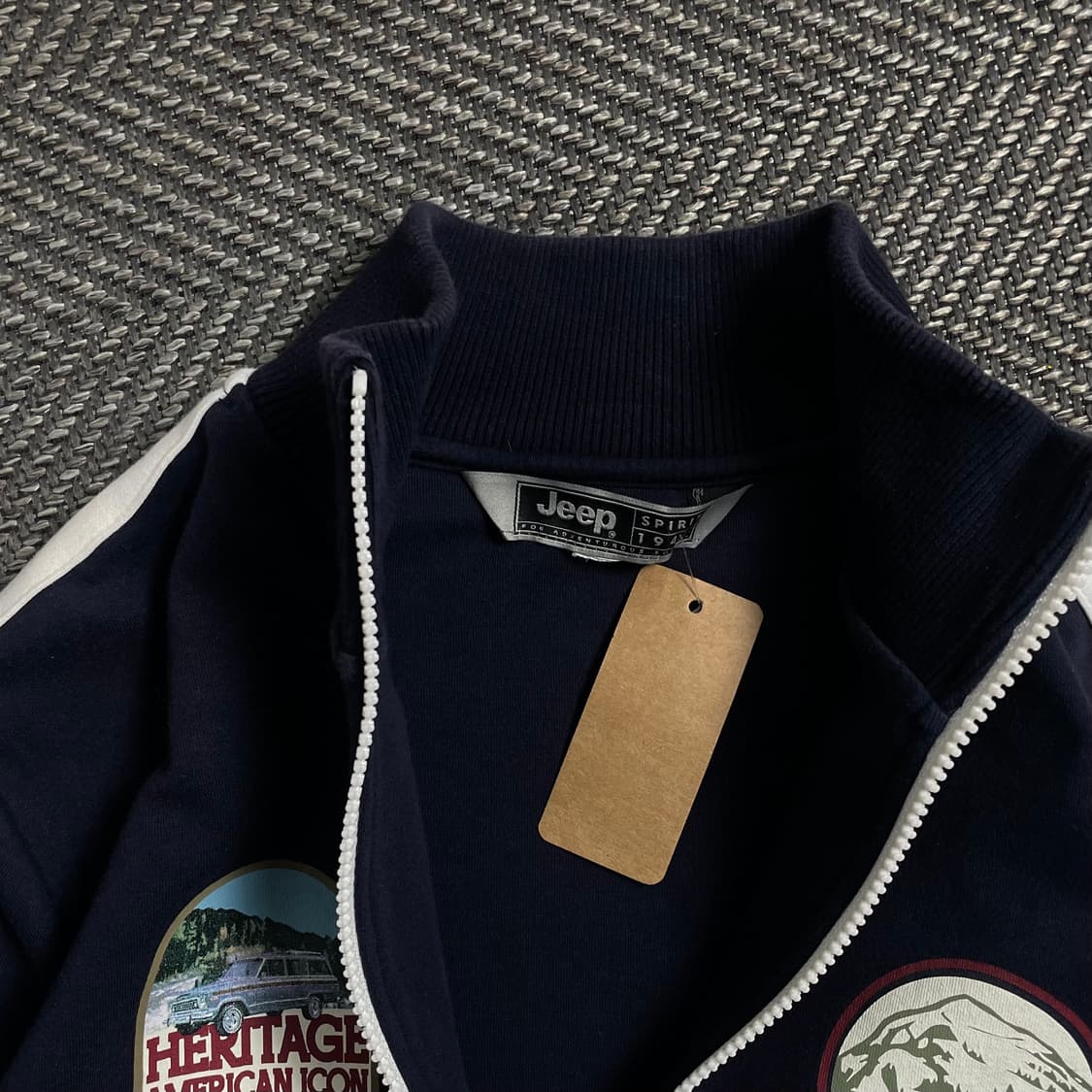 Jeep 헤리티지 아메리칸 트레이닝 스웻 집업y 4620 상품이미지6