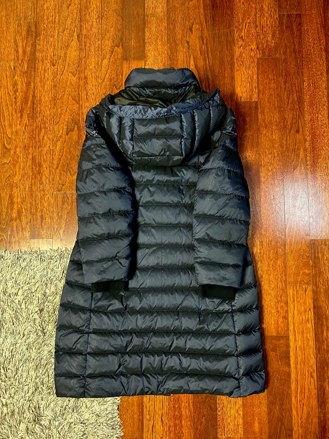 버버리 라임하우스 퀼팅 네이비 다운 롱패딩(XL/66~77) 상품이미지7