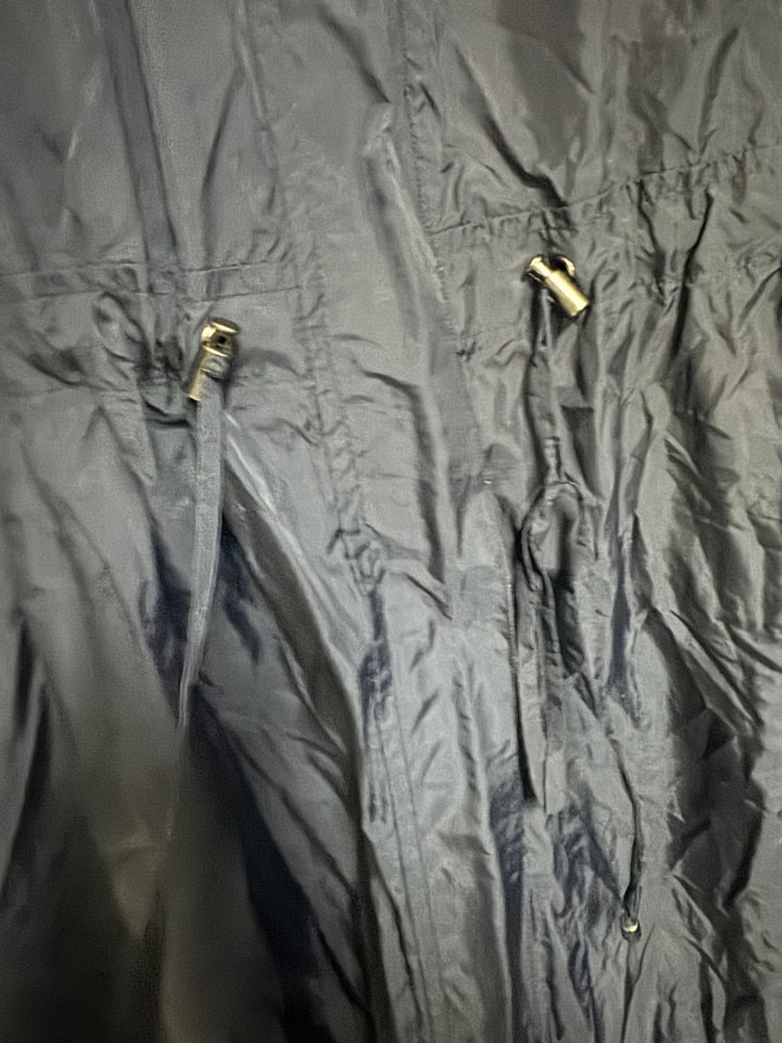 여성 쏘울 sowool 미들 셔링 바람막이 롱 집업 코트 77 네이비 상품이미지5