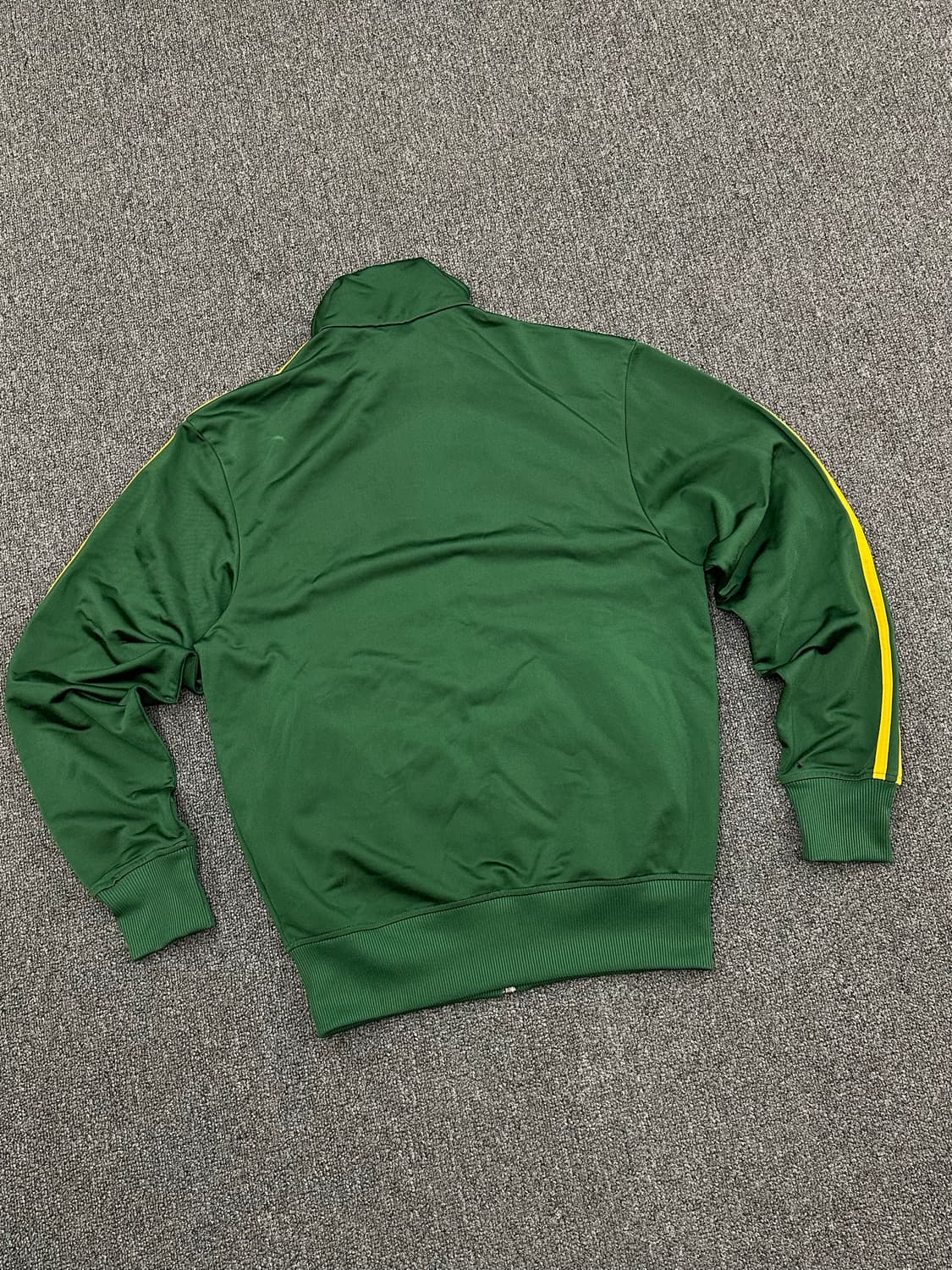XS)아디다스 빈티지 파이어버드 트랙탑 그린/옐로우 져지 상품이미지3