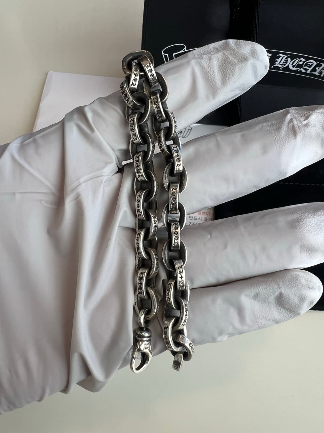 [8인치] 크롬하츠 페이처체인 라지 팔찌 상품이미지2