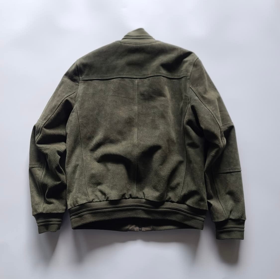 Tommy Hilfiger Olive Leather Jacket 상품이미지2