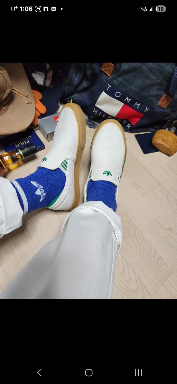 아디다스 그린 검솔 로퍼 슬립 280 상품이미지3