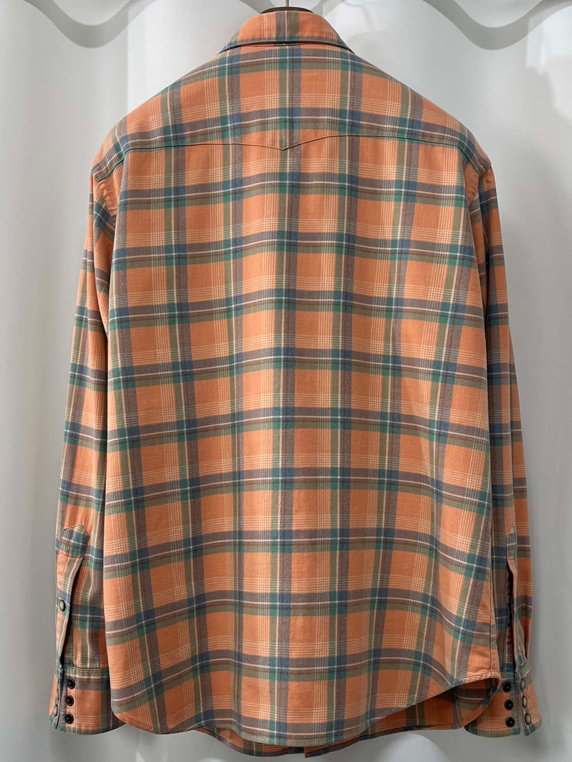 폴로 랄프로렌 콘초 살몬 플레이드 사우스 웨스턴 셔츠 상품이미지2