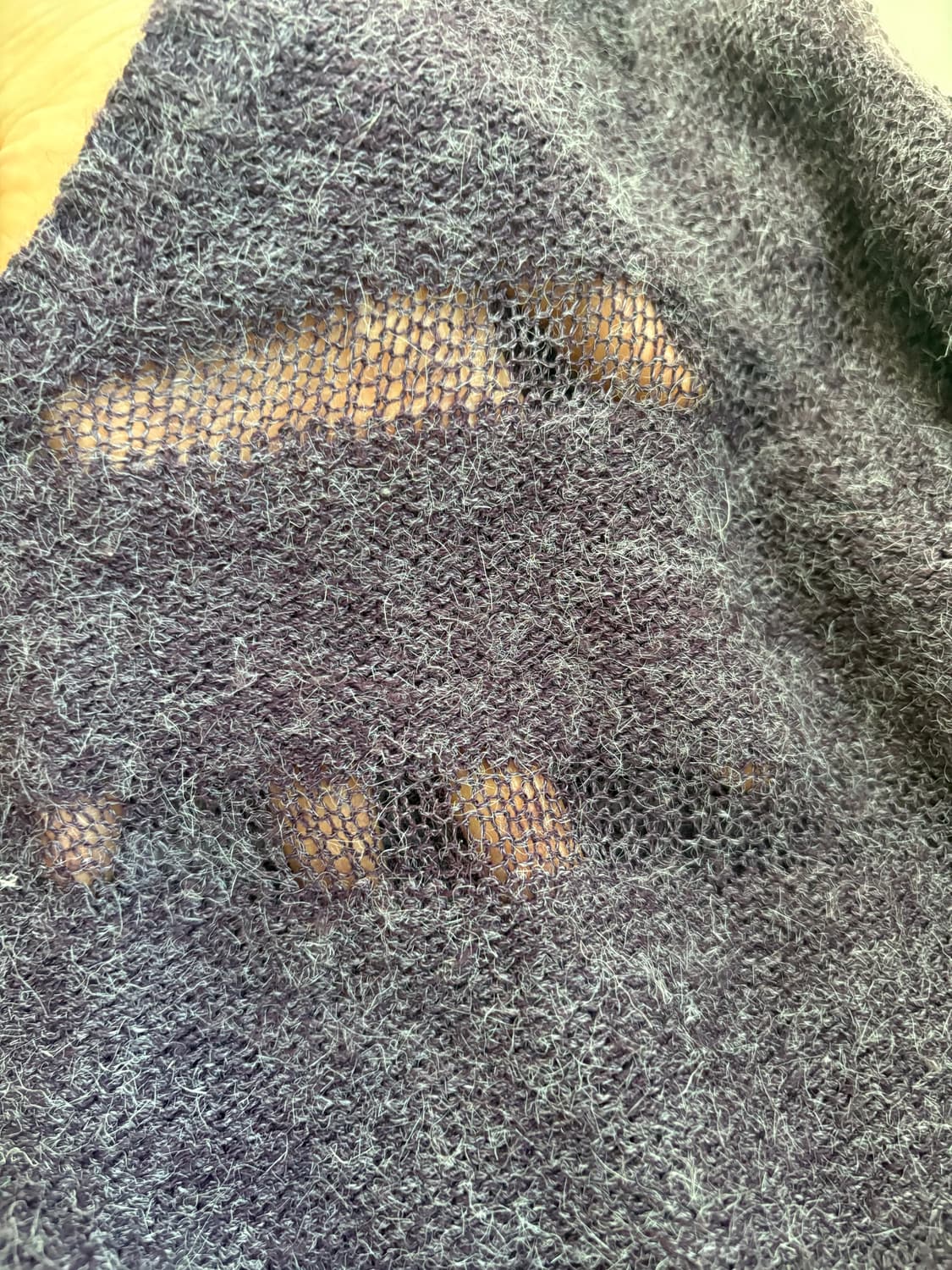 시스루 헤어리 니트 상품이미지3