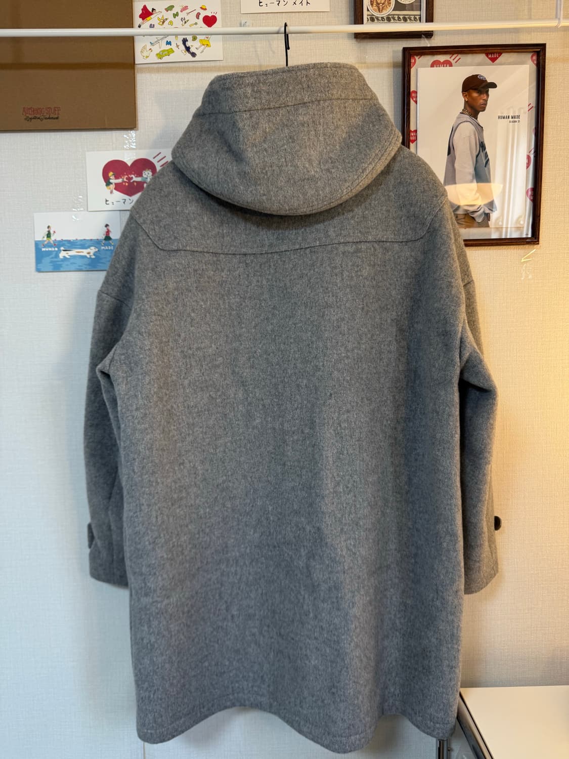 [2]메인부스 오버사이즈 더플코트 그레이 상품이미지3