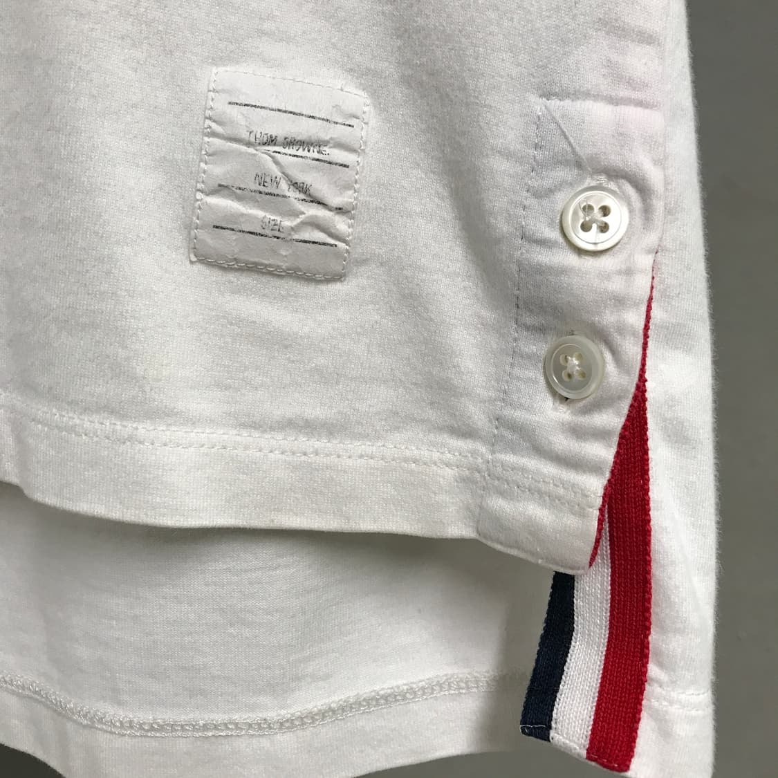 톰브라운 화이트 반팔 티셔츠 1(W) 상품이미지5