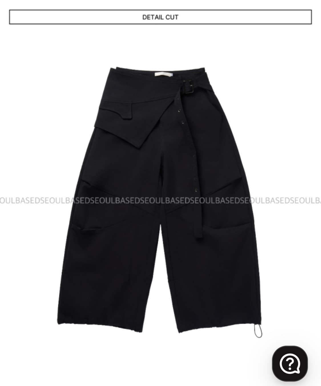 새상품) 서울베이스드 랩스커트 벨트 와이드팬츠 지그재그에이블리릿킴 상품이미지9