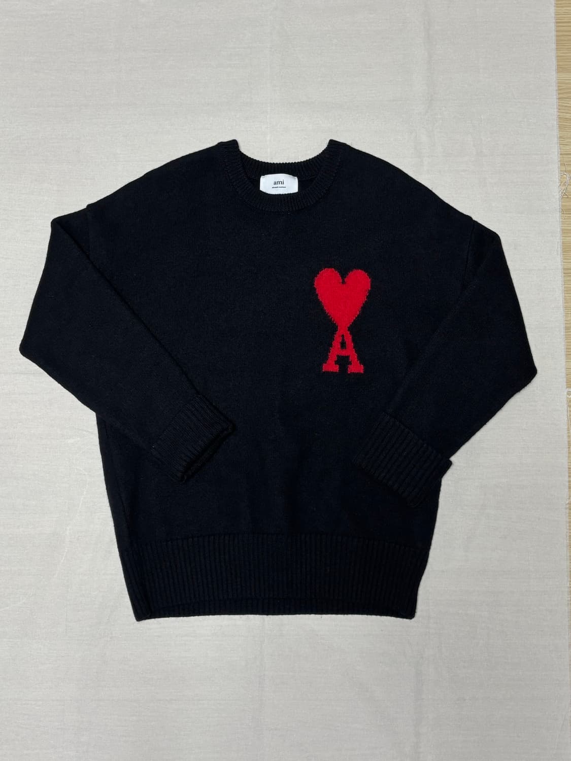 아미 인타르시아 빅하트 로고 니트 [M] 상품이미지1