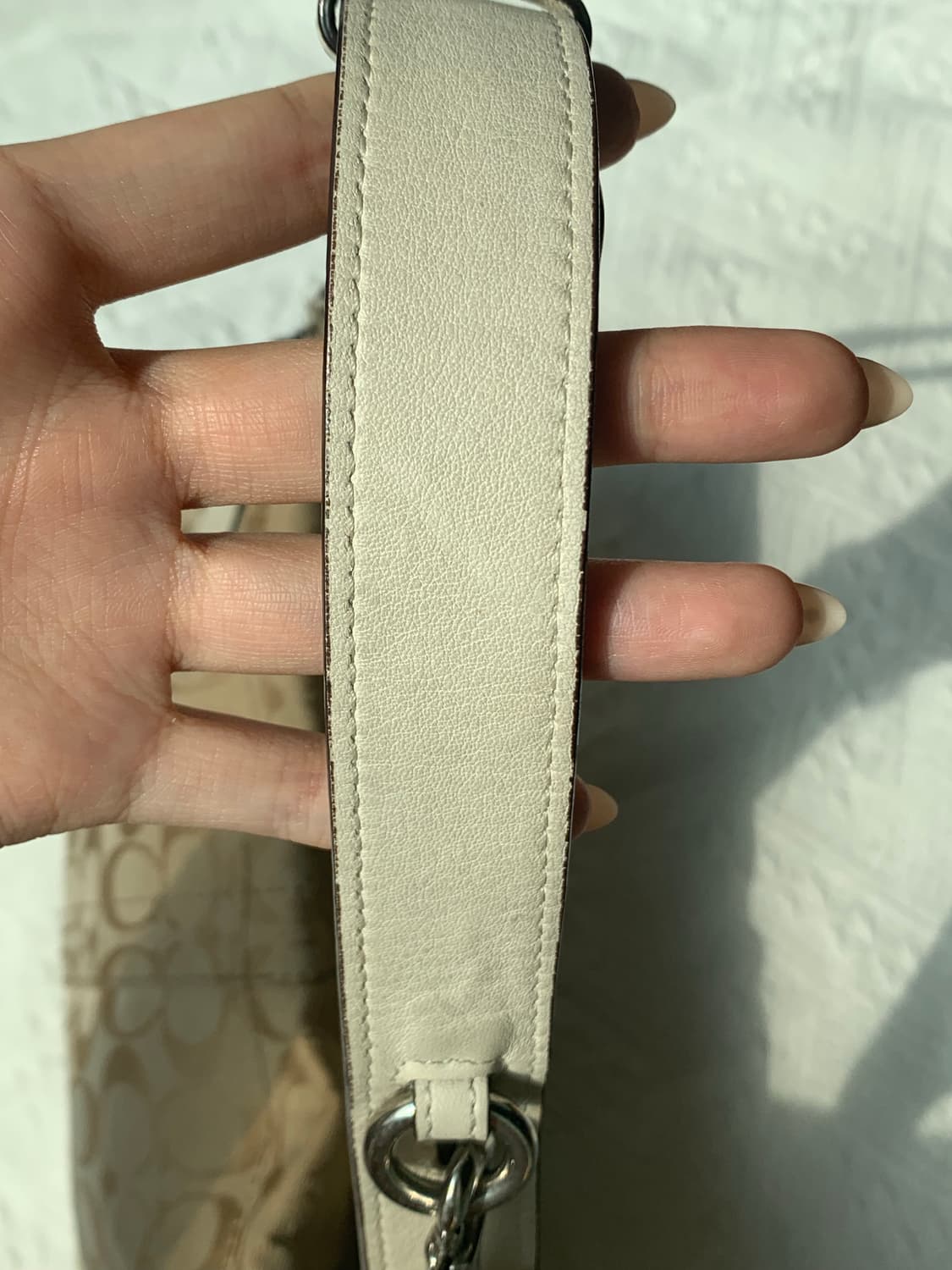 [희귀🤍] Coach 아이보리 바게트 숄더백 상품이미지3