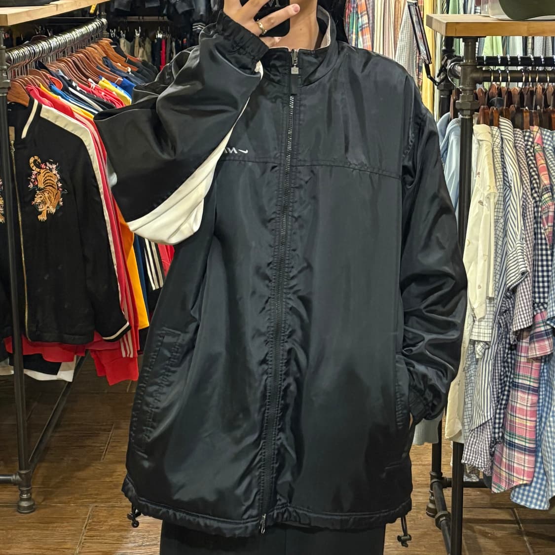 [HI] Nike 플리스 바람막이 블랙 상품이미지2