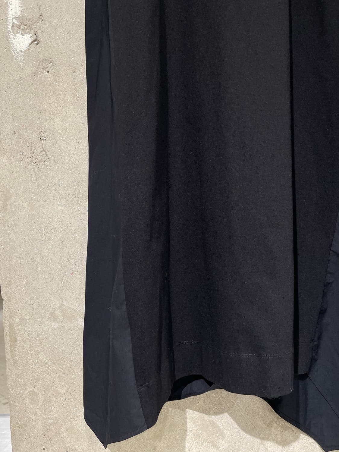 준지 22S/S 블랙 유 겟 오프 레이어드 코튼 원피스 상품이미지4