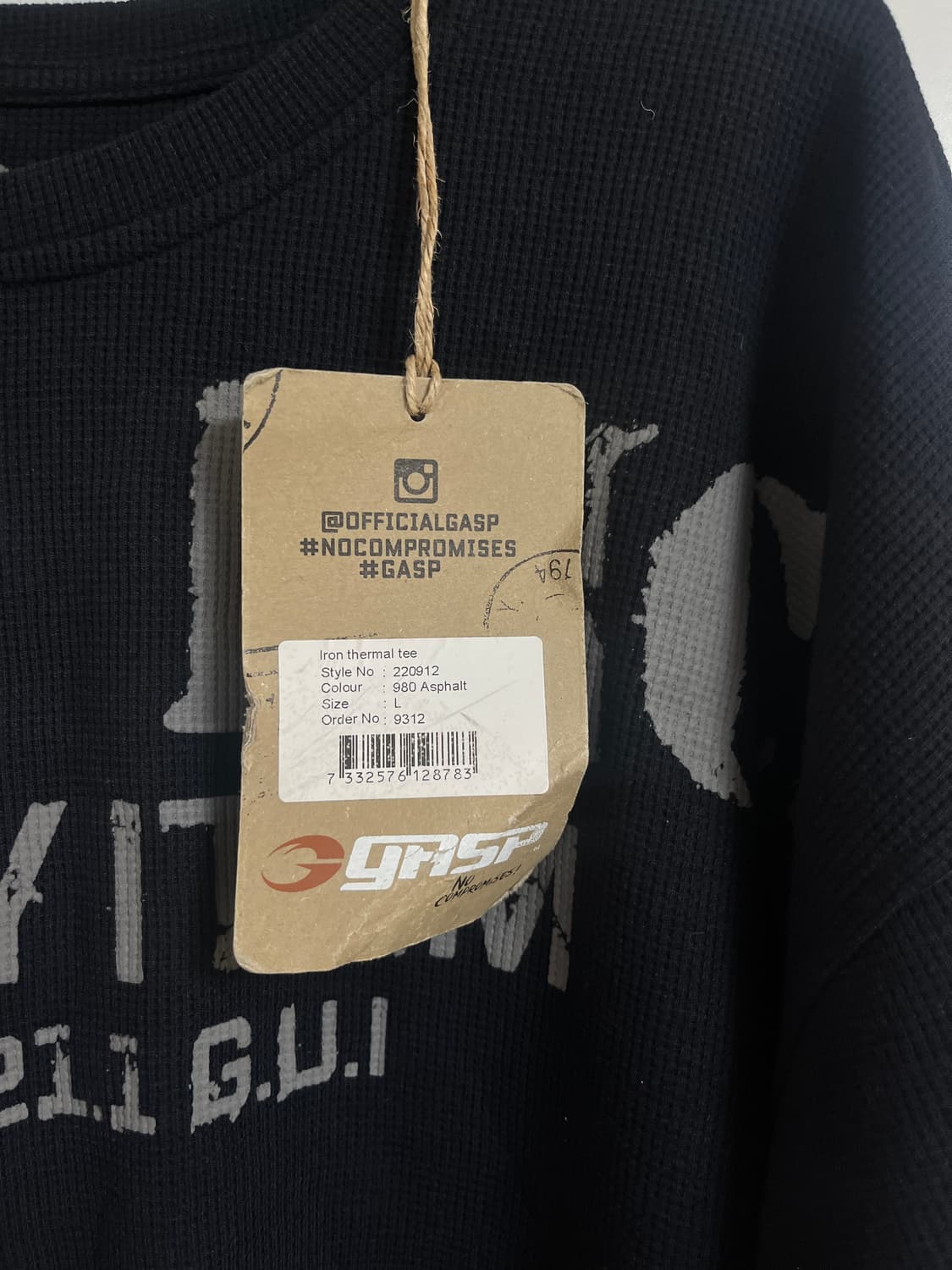 GASP 아이언 써멀 티셔츠 상품이미지4