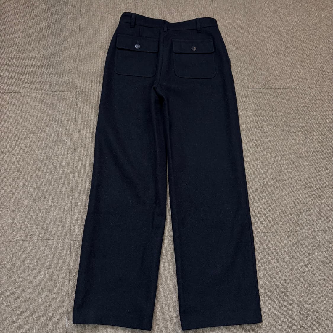 agnes b 아네스베 우먼스 세미와이드 울팬츠  상품이미지5