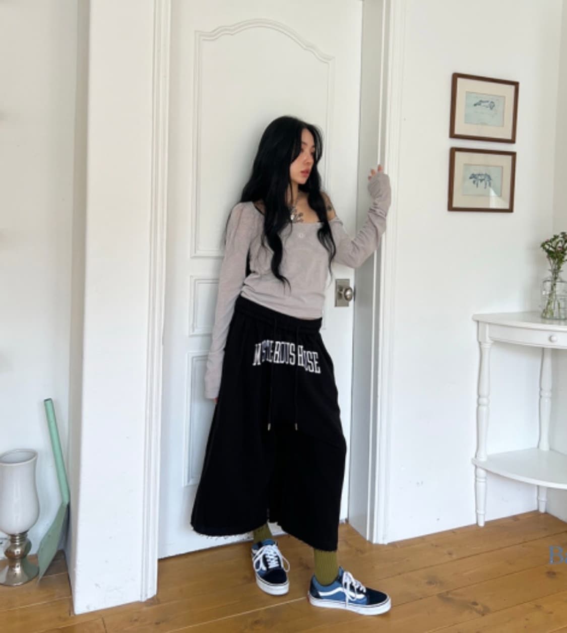 더미스테리어스호텔 린넨 스퀘어 탑 상품이미지4