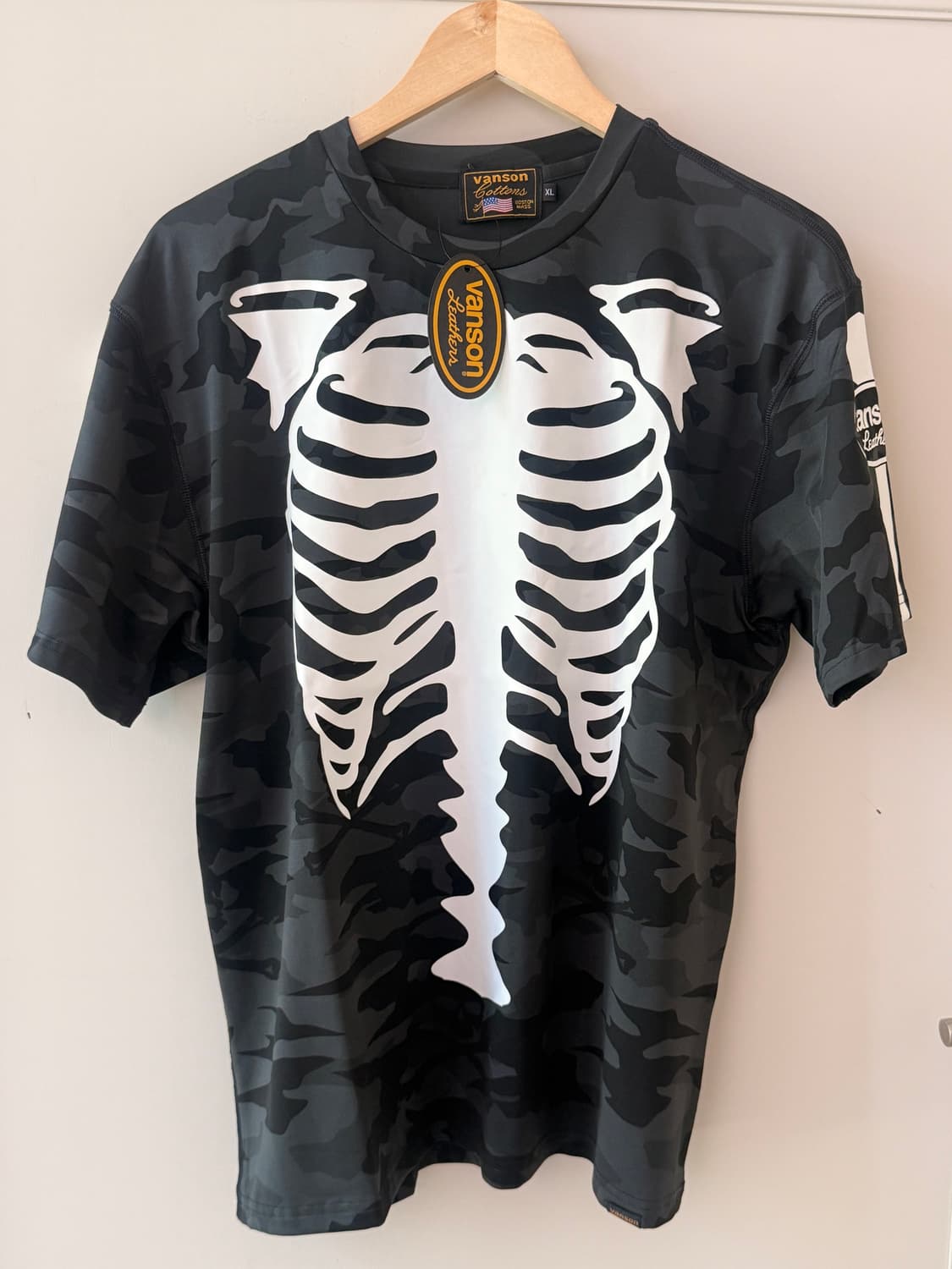밴슨( Vanson Leathers) BONE 카모 반팔티  상품이미지1